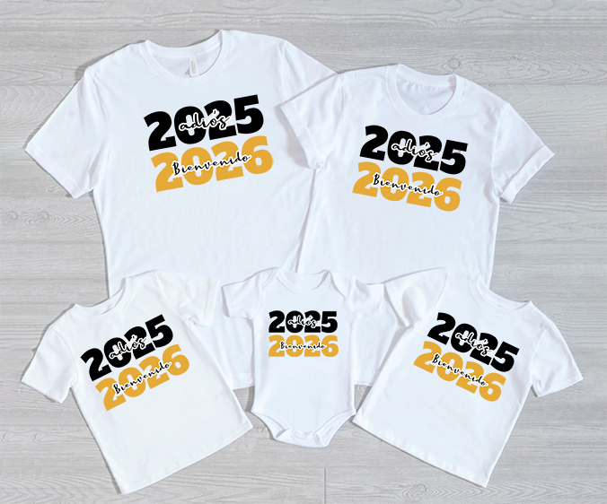 Camiseta de algodón, Bienvenido 2026