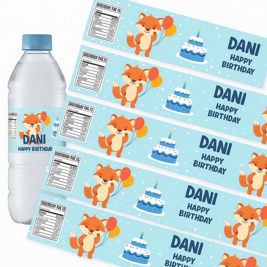 Pegatinas para botella de agua