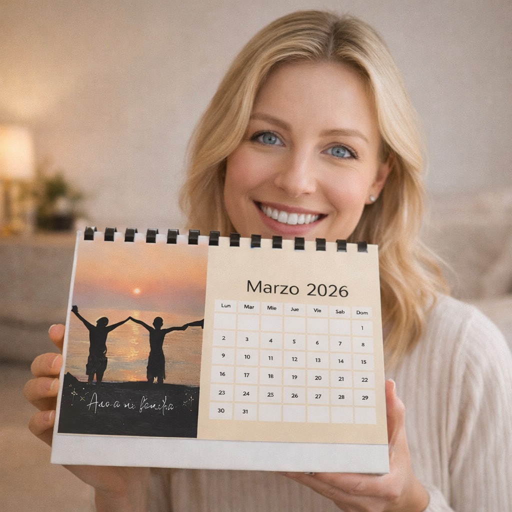 Calendario de mesa personalizado con foto - Imagen 2