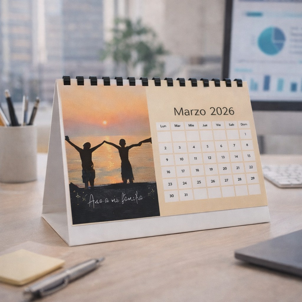 Calendario de mesa personalizado con foto - Imagen 4