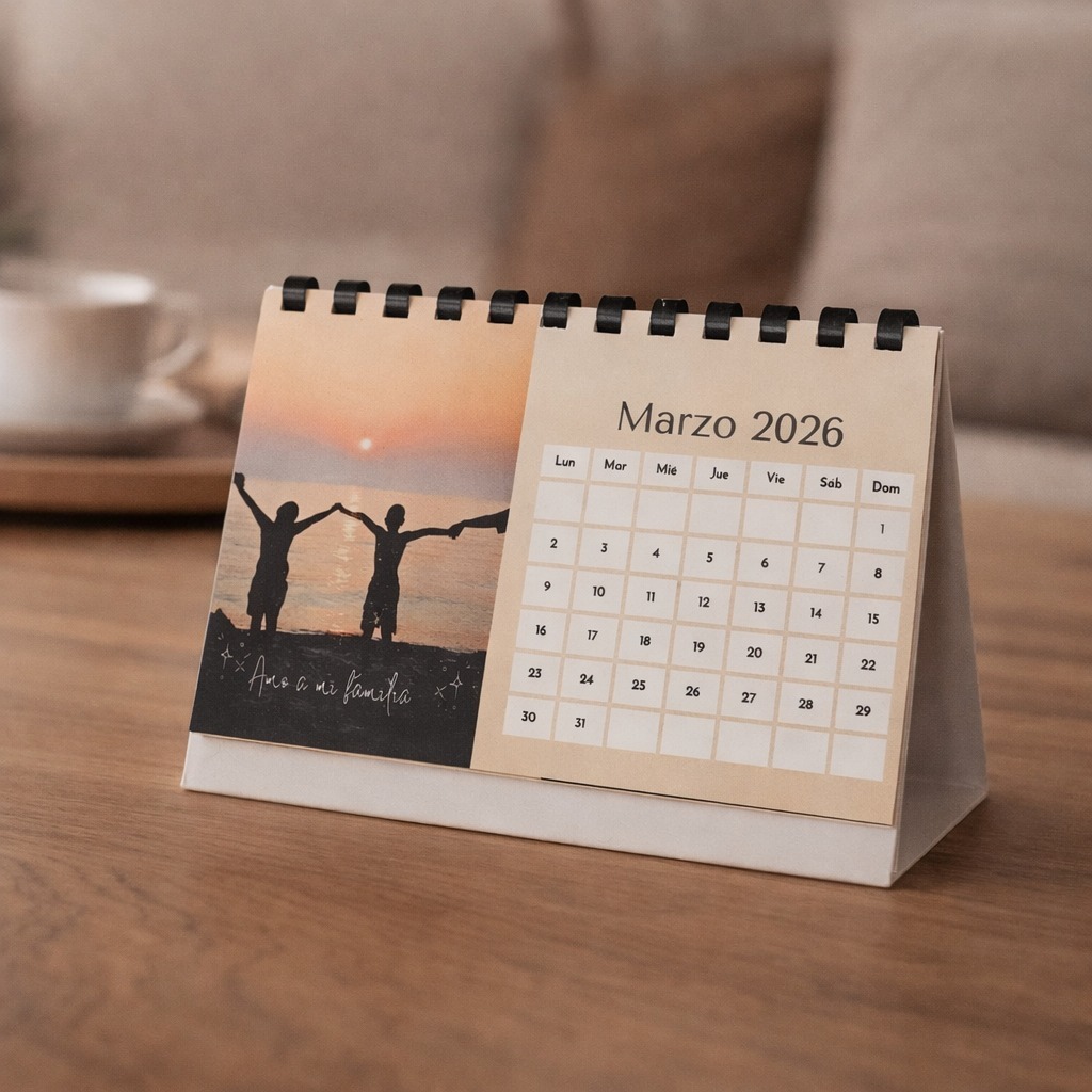 Calendario de mesa personalizado con foto - Imagen 3