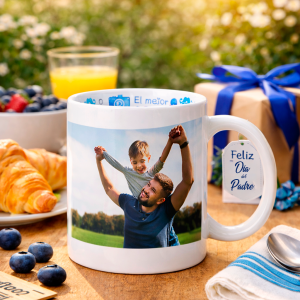 Taza de cerámica personalizada el mejor papá del mundo