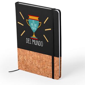 Bloc de notas de corcho natural día del padre, el mejor papá del mundo