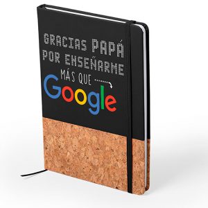 Bloc de notas de corcho natural día del padre, gracias papá