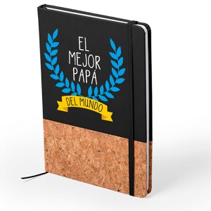 Bloc de notas de corcho natural día del padre, el mejor papá del mundo
