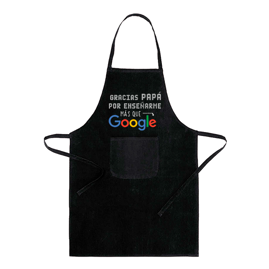 Delantal, Día del Padre, gracias por enseñarme más que google - Imagen 2