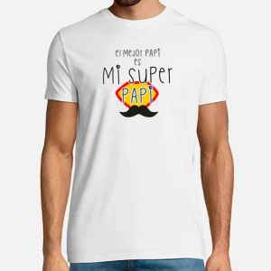 Camiseta de algodón, día del Padre Mi super papi