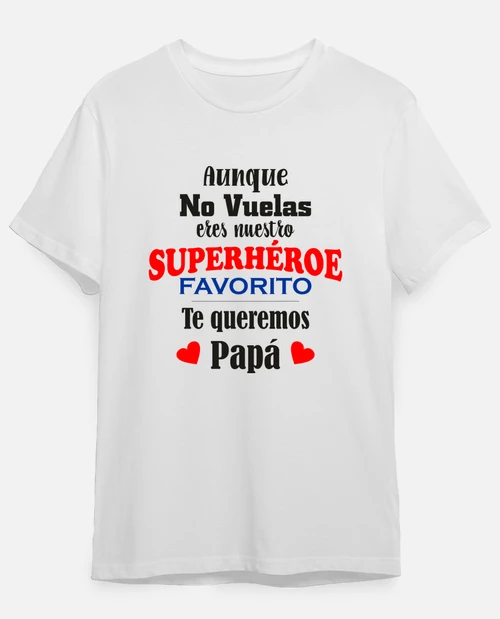 Camiseta de algodón, día del Padre Superhéroe favorito - Imagen 2