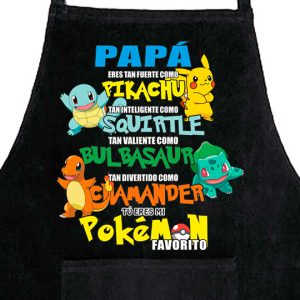Delantal, Día del Padre, Papá Pokemon