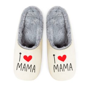 Pantuflas / Zapatillas, de casa día de la Madre, i love mama