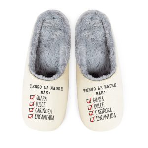 Pantuflas / Zapatillas, de casa día de la Madre, tengo la madre más...