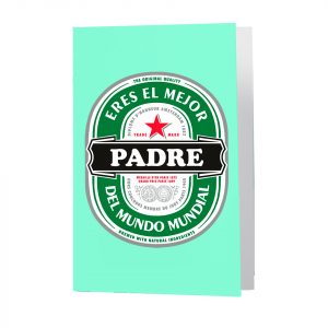 Felicitación/postal, día del padre, Eres el mejor padre del mundo