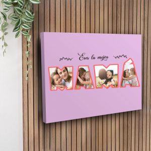 Lienzo, personalizable, Eres la mejor mamá