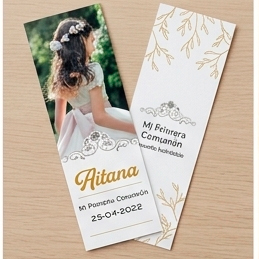 Marcapaginas de papel comunión