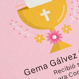 Tarjetas de invitación papel primera comunión - Imagen 5