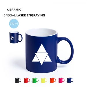 Taza de cerámica de 350ml grabado en láser Ref.:5291