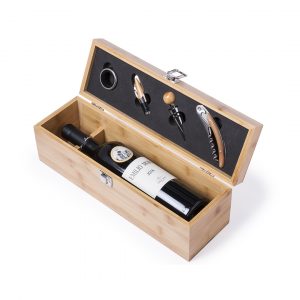 Set de vinos premium acabado en madera bambú Ref: 6100