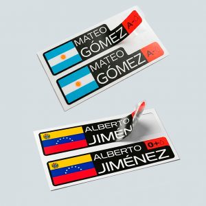 Pack 6 unidades pegatinas vinilo para bicicleta