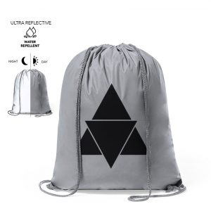 Mochila saco para personalizar reflectante de poliéster 210T Ref. 1137