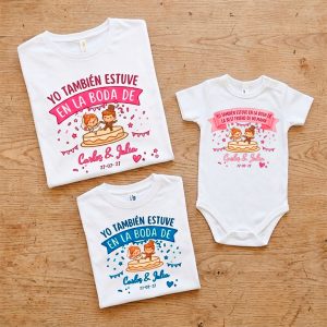 Camiseta / body de algodón Yo también estuve en la boda de