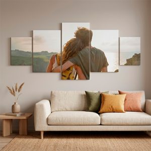 Conjunto 5 Lienzos, foto personalizable