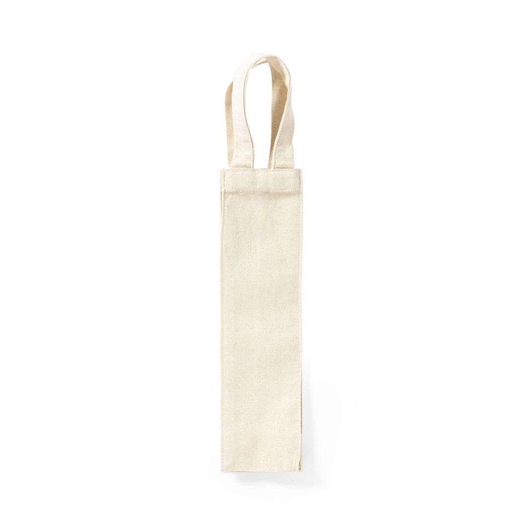 Bolsa de canvas de 220g/m2 para botella de vino de 75cl personalizada Ref:6990 - Imagen 2