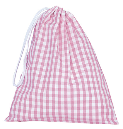 Bolsa de merienda personalizada, saco multiuso cuadros 24x28cm - Imagen 5