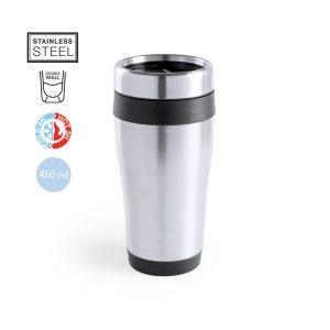 Vaso térmico fabricado en acero inox de 450ml Ref: 5100