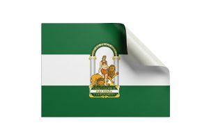 Pack 2 pegatinas bandera Andalucía