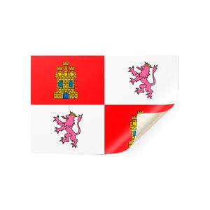 Pack 2 pegatinas bandera Castilla y León