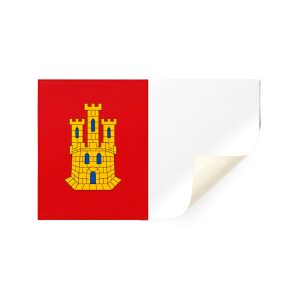 Pack 2 pegatinas bandera Castilla la Mancha