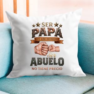 Cojín regalo para abuelo, ser abuelo no tiene precio