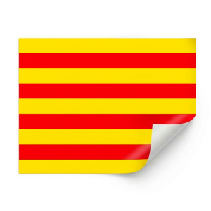 Pack 2 pegatinas bandera Cataluña Catalunya