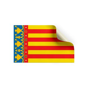 Pack 2 pegatinas bandera Valencia
